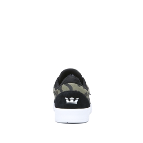 Mens Supra Low Top Shoes SAINT Black/Camo/white | AU-89946